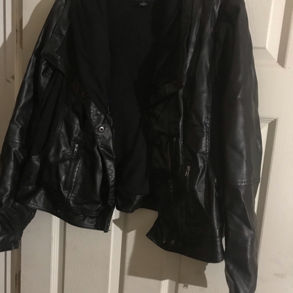 Black motto jacket